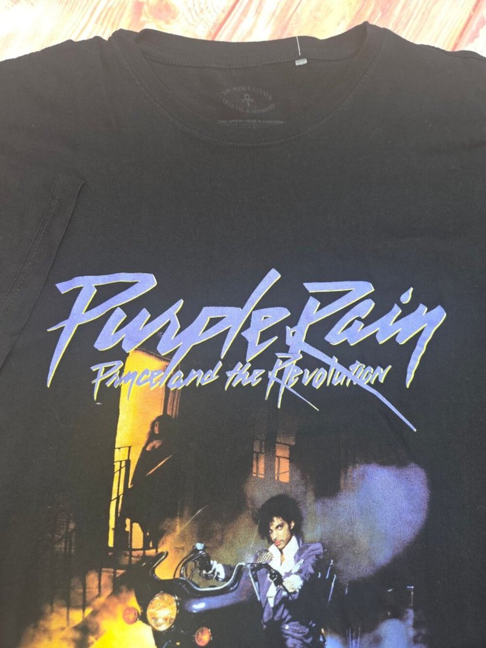 Prince Purple Rain Black Graphic T-Shirt 2XL